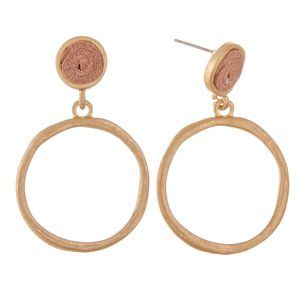 Rose Gold Hoop Earrings